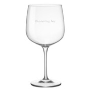 Personlig graveret Ginglas som gave