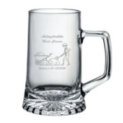 Ølkrus som svendegave til en anlægsstruktør